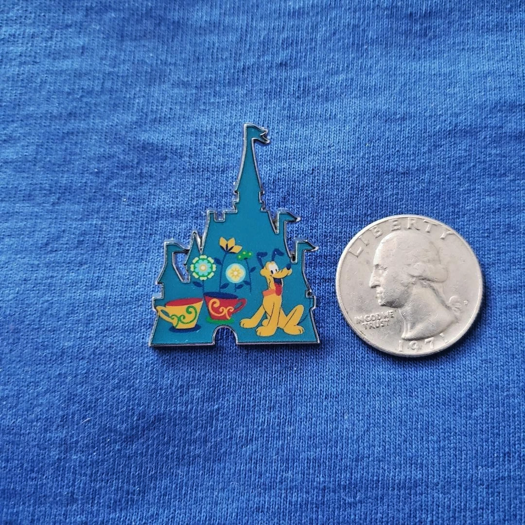 Tokyo Disney Attractions Castles Mystery Japan Pin - Pluto at Alice's Tea Party