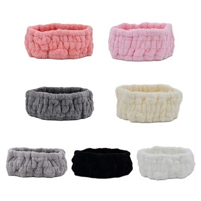 Coral Fleece Headwear for Yoga Meditation and Skincare Soft Comfortable Design
