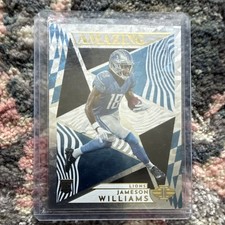 Panini Illusions Amazing Jameson Williams #A-22 Detroit Lions Football Card