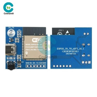 ESP32 Infrared Transmission Reception Module NEC Command WIFI onboard ESP32E-N4