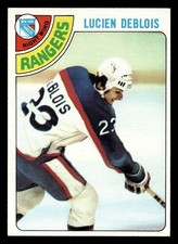 1978-79 Topps Lucien DeBlois #136 - New York Rangers - EX