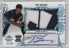 2021 Leaf Trinity Patch Auto Platinum /99 Trey Sweeney #PA-TS1 Patch Auto 01x1