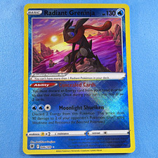 radiant greninja pokemon card value 048/189 cementing its place as a must Pokemon Astral Radiance Radiant Greninja