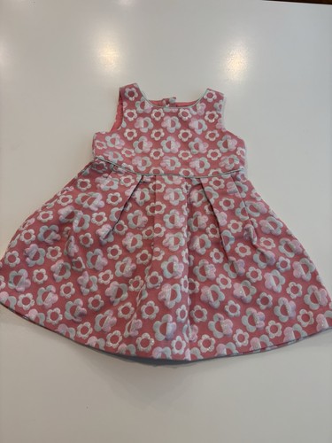 Cat and Jack Girls Pink Floral Lined Dress. 2T.