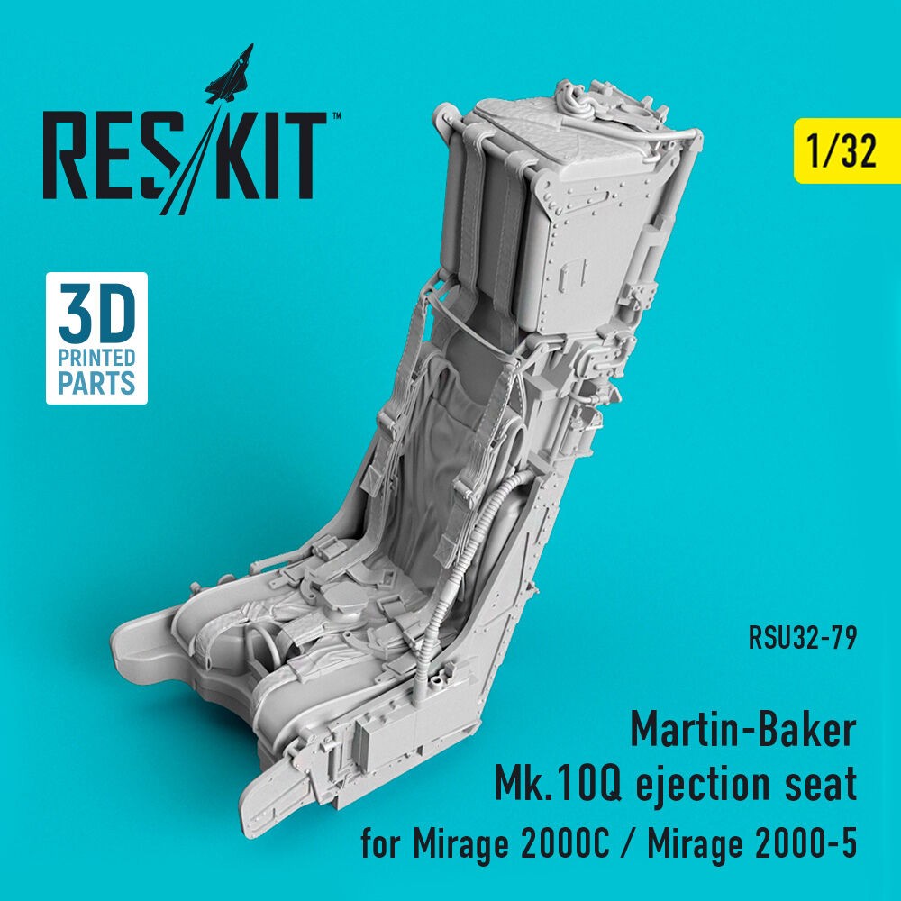 ResKit RSU32-0079 1:32 Martin-Baker Mk.10Q Ejection Seat Kit for Mirage 2000C