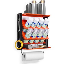 Wall Mount Spray Can Organiser Tool Storage Rack Paint Can Rack Garage Shelf