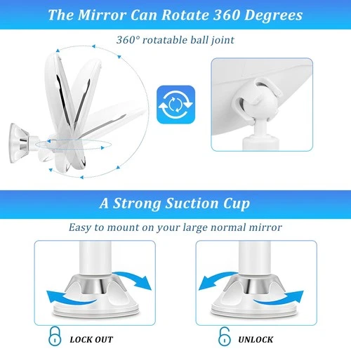 LED Cosmetic Mirror with 10X Magnification, photo 4