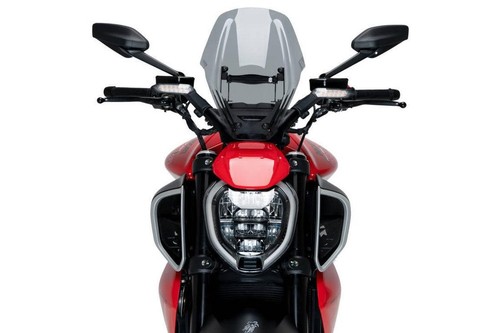 Pantalla De Viento Deportiva Ajustable Puig Negro Mate Ducati Diavel V4 24 - 25 - Imagen 5 de 10
