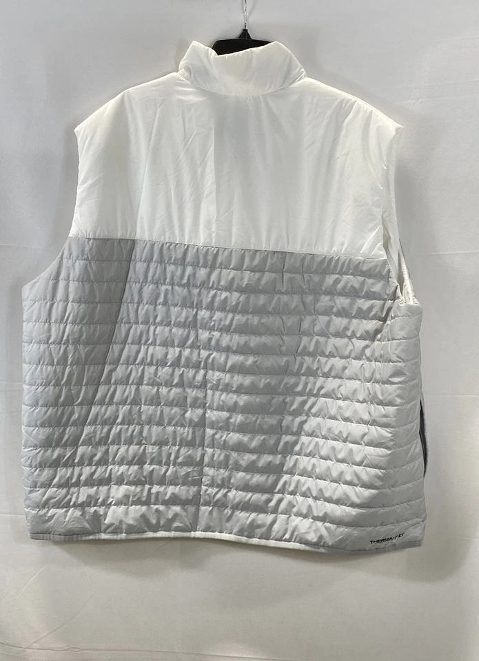 Nike Men's White Gray Therma-FIT Repel Puffer Quilted Vest Size 3XL NWT - Image 2 of 4