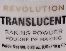 REVOLUTION BEAUTY Loose Makeup Setting TRANSLUCENT BAKING POWDER 0.35 oz