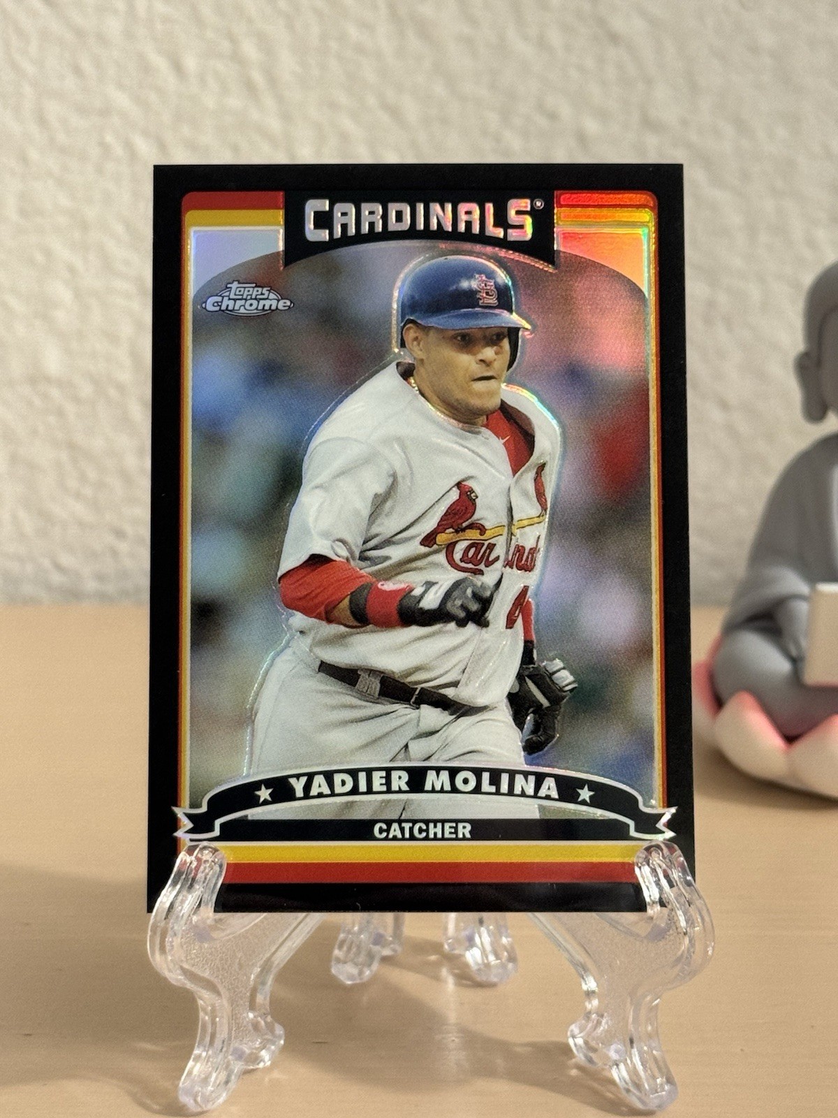 Topps 2006 Chrome Black Refractor Baseball Card #154 Yadier Molina /549 (01)