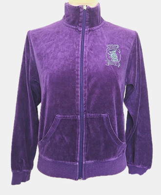 Purple Velour Tracksuit  jacket Top Size XS/S Japanese Brand Takihyo