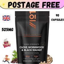 Parasite Cleanse Detox for Adults Worming Capsules for Adults High Strength