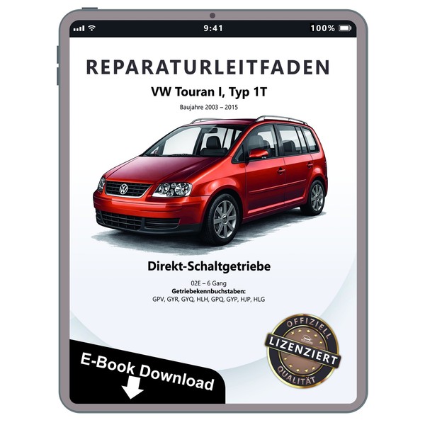 Vw Touran 1T (03-15) 6 Gang Automatikgetriebe Dsg 02E Reparaturhandbuch Download-image