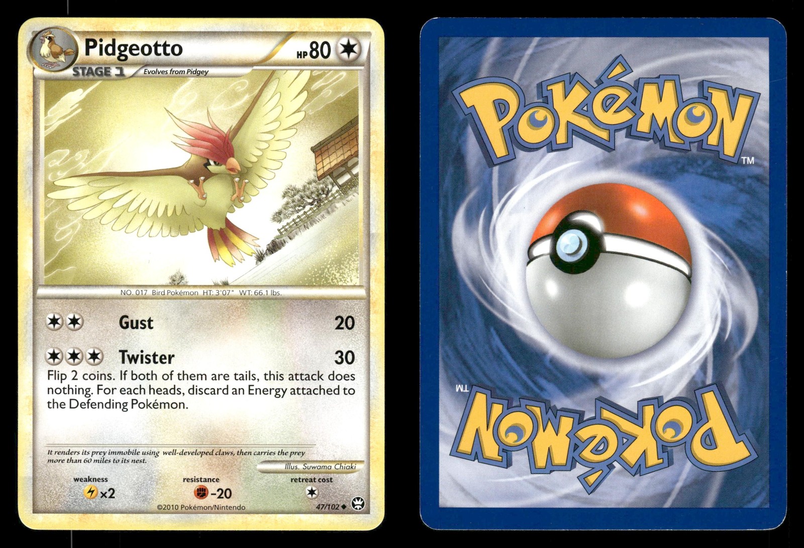 Pidgeotto 47/102 HGSS Triumphant TM MP