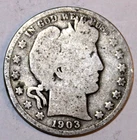 1903-P BARBER SILVER HALF DOLLAR - GOOD - #0036E