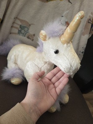 Fancy Zoo Vintage A & A Unicorn 14''  Rare Velvet Fur 1990s