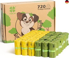 Hundekotbeutel biologisch abbaubare kotbeutel f&uuml;r hunde, 720 St&uuml;ck, auslaufsiche