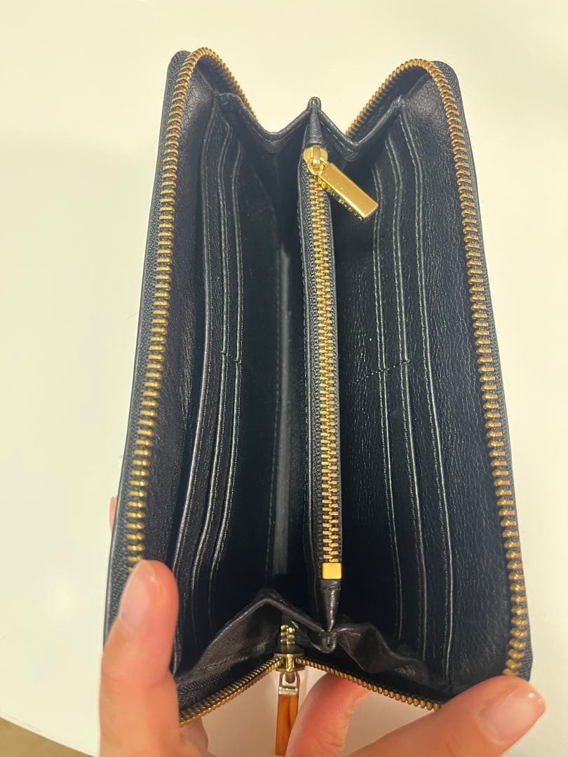 Tory Burch Black Leather Long Wallet thumbnail 4