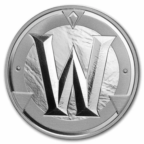 2025 Blizzard 1 oz Silver World of Warcraft Art Token BU in capsule