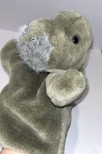 Gray K  M International Plush Manatee Hand Puppet 13  