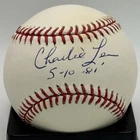 Charlie Lea (DD) Montreal Expos 5-10-1981 No-Hitter Autographed ML Baseball COA