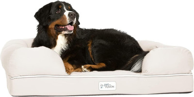 Extra Large Dog Bed W/ Solid 4'' Memory Foam, Waterproof Liner, & YKK Premium Zip