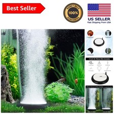 Ultra Silent Nano Air Stone - Adjustable Fine Bubble Diffuser for Fish Tanks