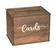 Large Card Box 12"x 9"x 9" Rustic Wooden Card box Gifts Card Box for Wedding ...