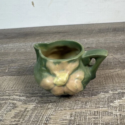 Roseville  pottery Clematis flower creamer