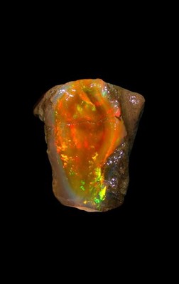 Opal grob 34,50 Ct natürlicher äthiopischer großer Opal Rohkristall loser Ede...