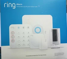 Ring Gen 2 Indoor Cam 2 and 8pc Alarm Kit
