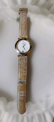 Retro Richelieu Swiss Quartz Watch Has  Crocodile Print Aero Comfort Strap.