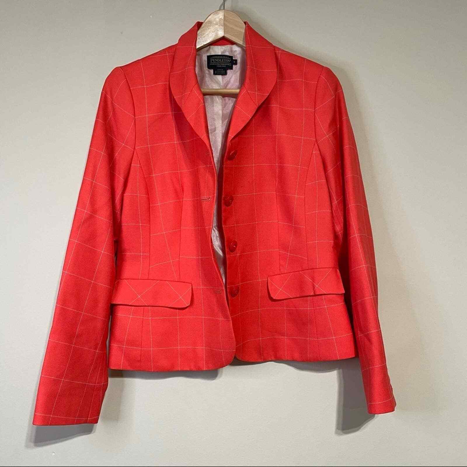 Pendleton Orange/Peach Blazer - image 1