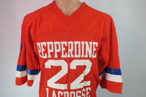 Pepperdine University #22 LACROSSE JERSEY Team Auth M Champion VTG 80s NWOT - Picture 5 of 12