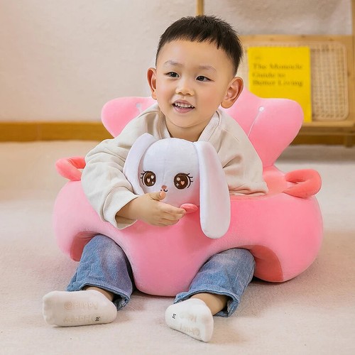 Baby Sofa Learn To Sit Up Cushion Cartoon Support Cover Cotton Chair Soft Seat - Picture 14 of 42