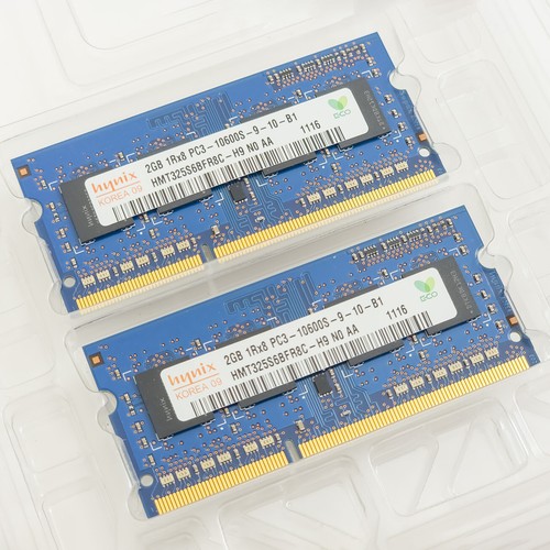 Hynix 4GB DDR3 PC3-10600 1333MHz SODIMM Apple Macbook Laptop RAM HMT325S6BFR8CH9 - Picture 2 of 3