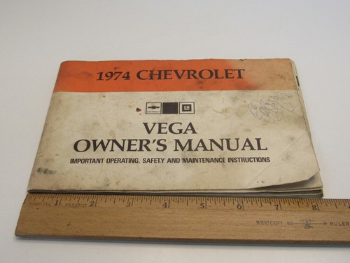 Chevrolet VEGA 1974 manual del propietario original OEM 6260444 #OP-16 - Imagen 10 de 10