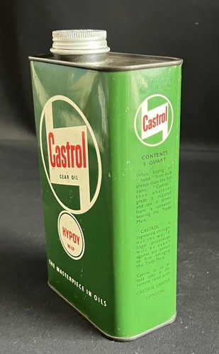 WAKEFIELD CASTROL HYPOY 90 LATA DE ACEITE DE CUARTO DE GALÓN DE COLECCIÓN GARAJE EXHIBICIÓN PUBLICITARIA - Imagen 5 de 9