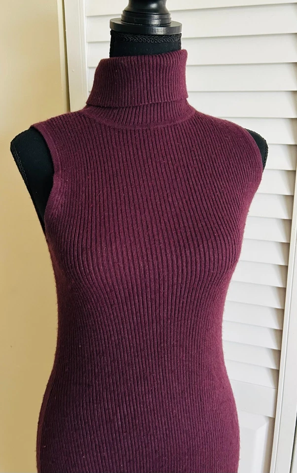 VICTORIA SECRET MODA INTERNATIONAL 紫色袖针织衫连衣裙 尺寸 M — 第 4/4 张图片