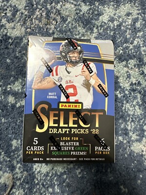 2022 Panini Select Draft Picks Football Blaster Box Sealed