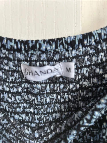 Worn Once Floral Shirrred Ghanda Dress Size M - Picture 4 of 5