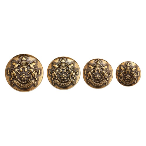 Fashion Metal Button with Crown and Lion Emblem, Decorative for Coats, Jackets - Picture 3 of 6