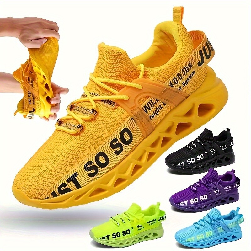 Men's Extra Size Blade Shoes, Cushioned Soft Sole Non-slip Sports Shoes