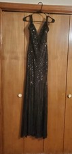 NWT Fashion Nova Celebrity Sequin Maxi Dress- Black size S