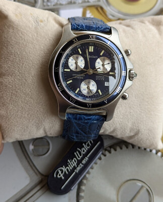 MONTRE WATCH PHILIP WATCH HIPPOS MATE CHRONOGRAPH 100M TACHYMETER VINTAGE