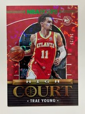 2021-22 Panini NBA Hoops High Court Asia Hyper Green SP /25 Trae Young #4