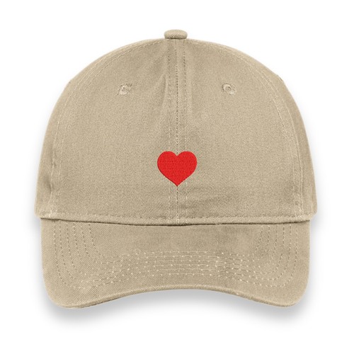 Custom Red Heart Embroidered Hat, Personalized Cap with Side Text, Unisex Gift - Picture 19 of 28