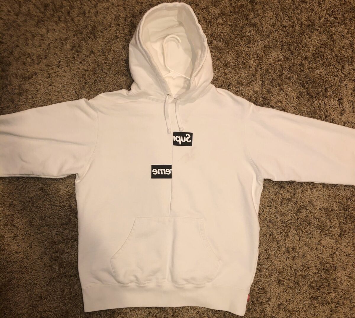 Comme des Garcons Supreme Split Box Logo Hoodie