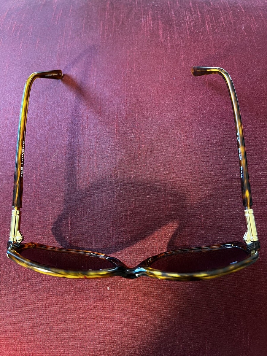 TED LAPIDUS PARIS VINTAGE SUNGLASSES TL217 Tortoise Shell  display picture 3